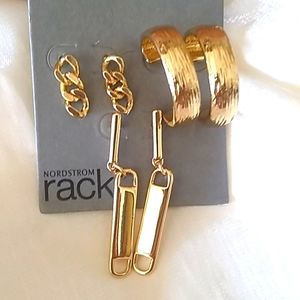 3 Pairs of Nordstrom Earrings